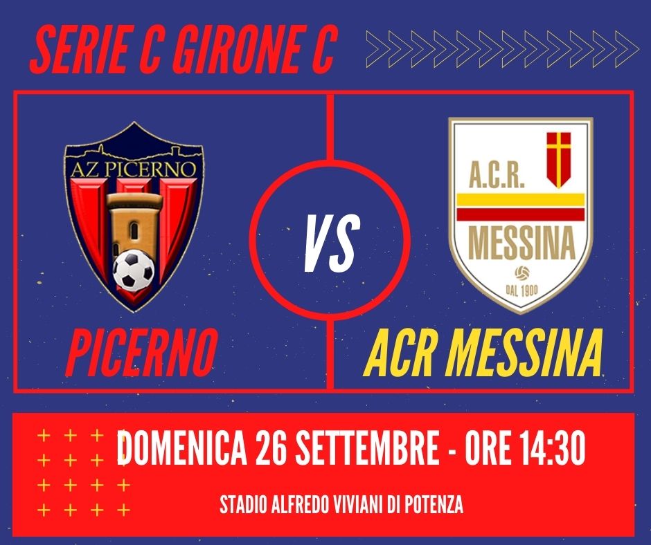 Telecronaca diretta TV PICERNO Messina Palermo 26 settembre 2021 streaming video partita ACR serie C girone C