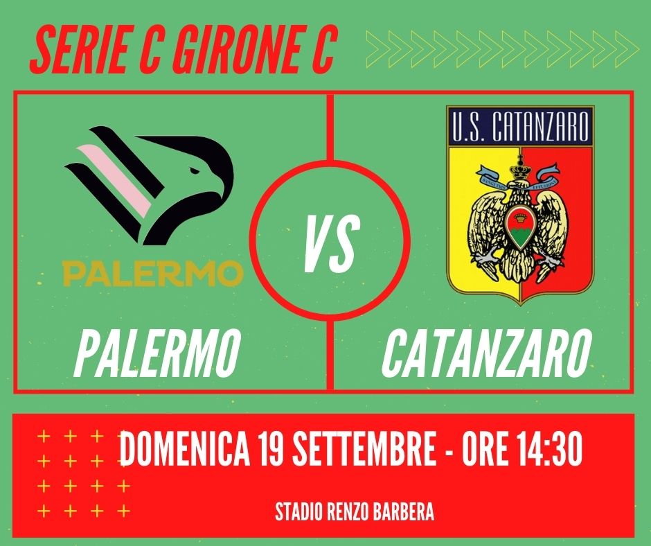 Telecronaca diretta TV Palermo Catanzaro 19 settembre 2021 streaming video tv partita serie C girone C