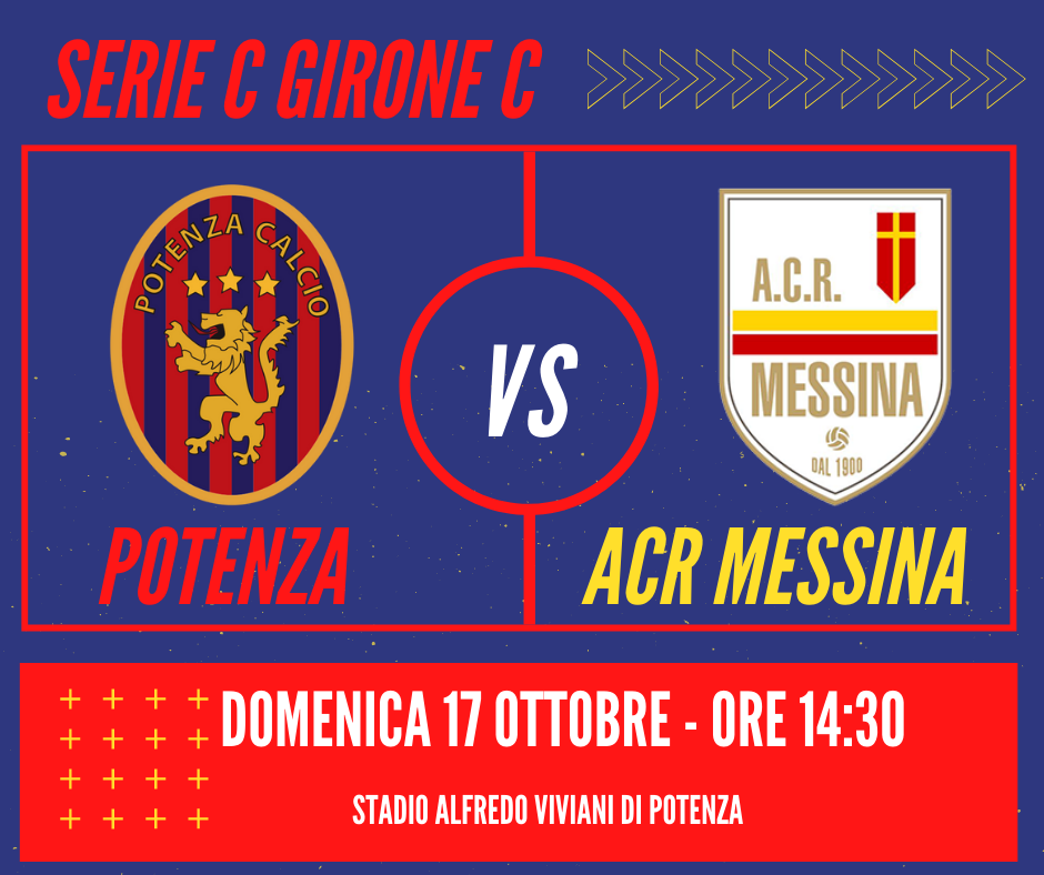 Telecronaca diretta TV Potenza Messina streaming video partita ACR 17 ottobre 2021 serie C girone C